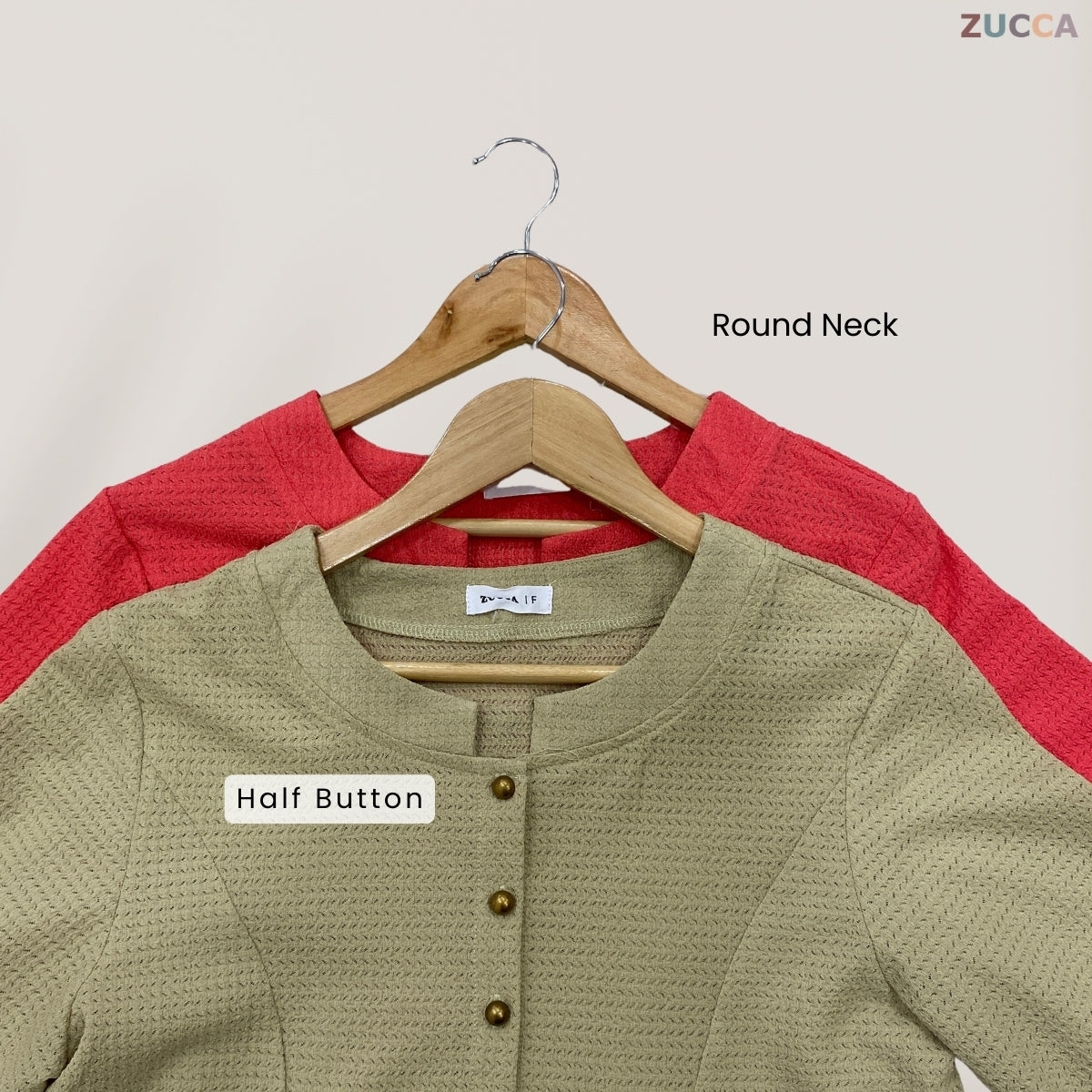 ZUCCA HUSNA BLOUSE DOLLY BUTANG SEPARUH - DM184