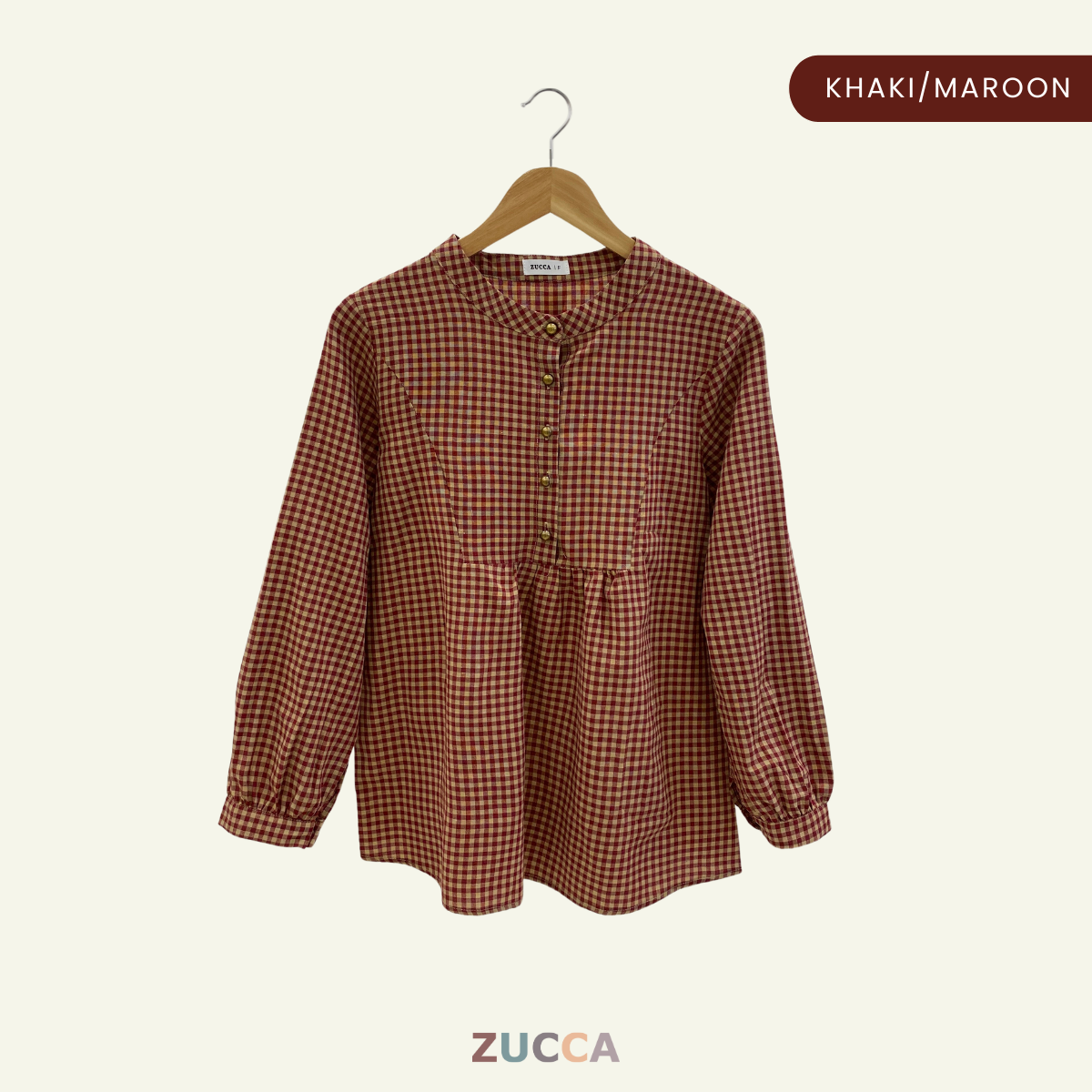 Suzana Half Button Women Blouse - DM185