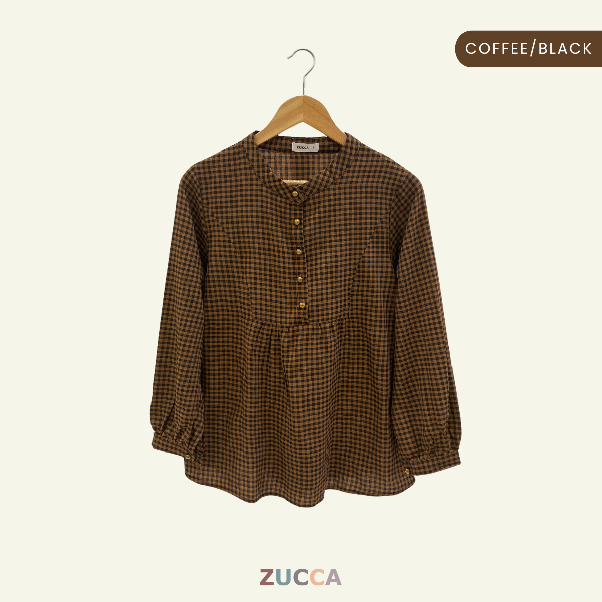 Suzana Half Button Women Blouse - DM185