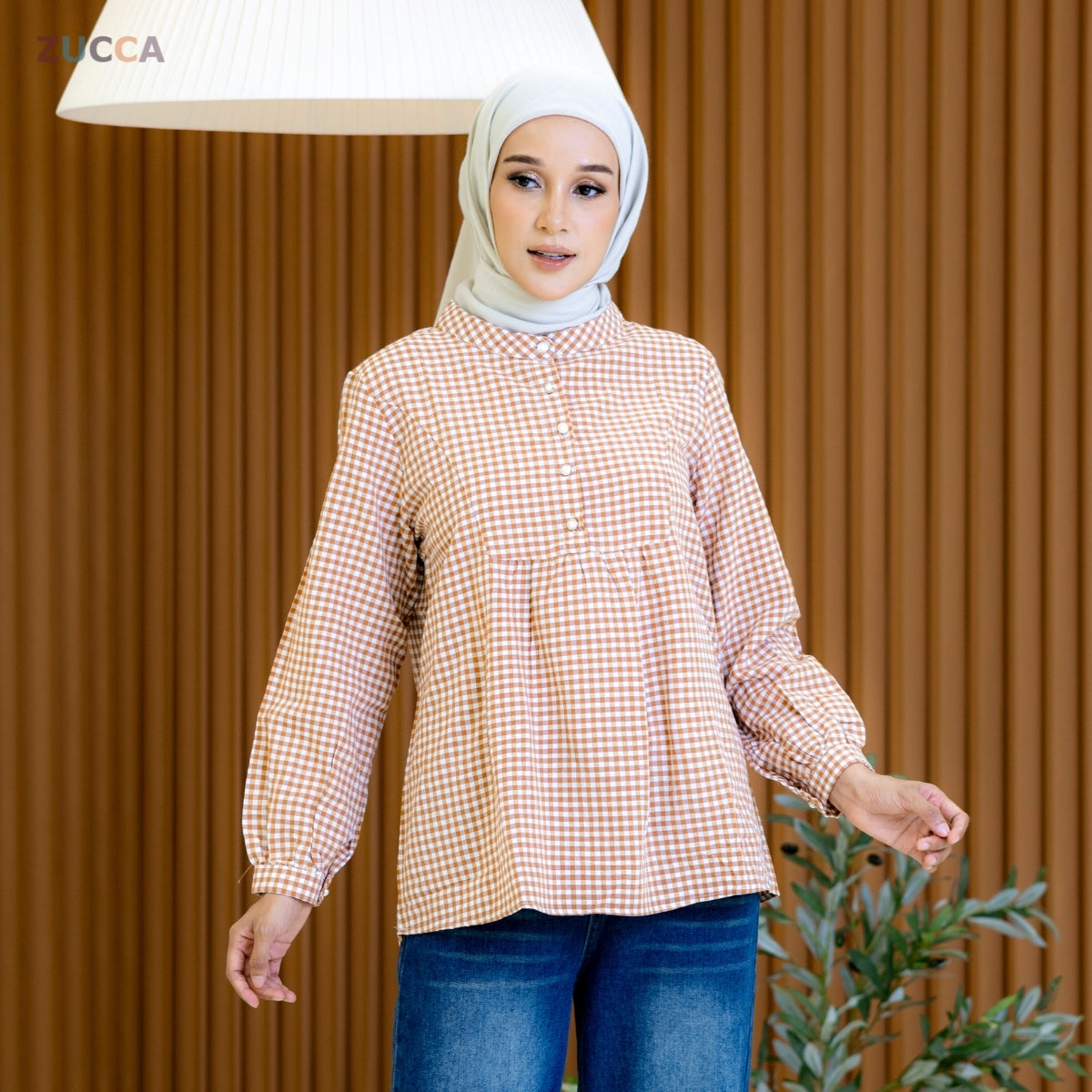 ZUCCA SUZANA HALF BUTTON WOMEN BLOUSE - DM185