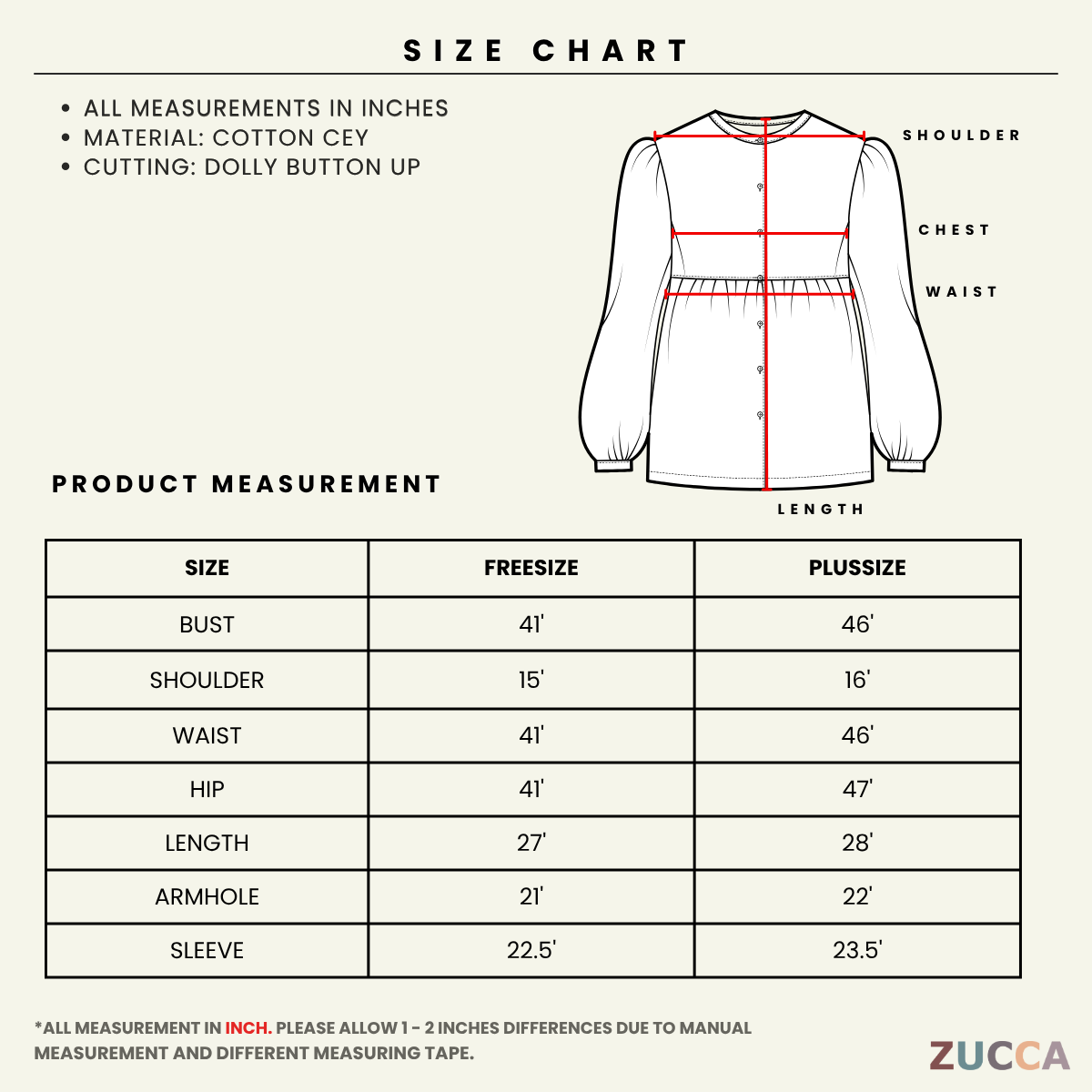 ZUCCA IRENA CASUAL EMBROIDERY BLOUSE - DM209