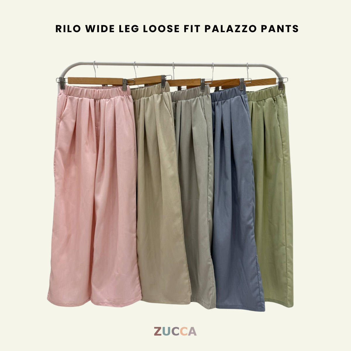 Rilo Wide Leg Loose Fit Palazzo Pants - DM210