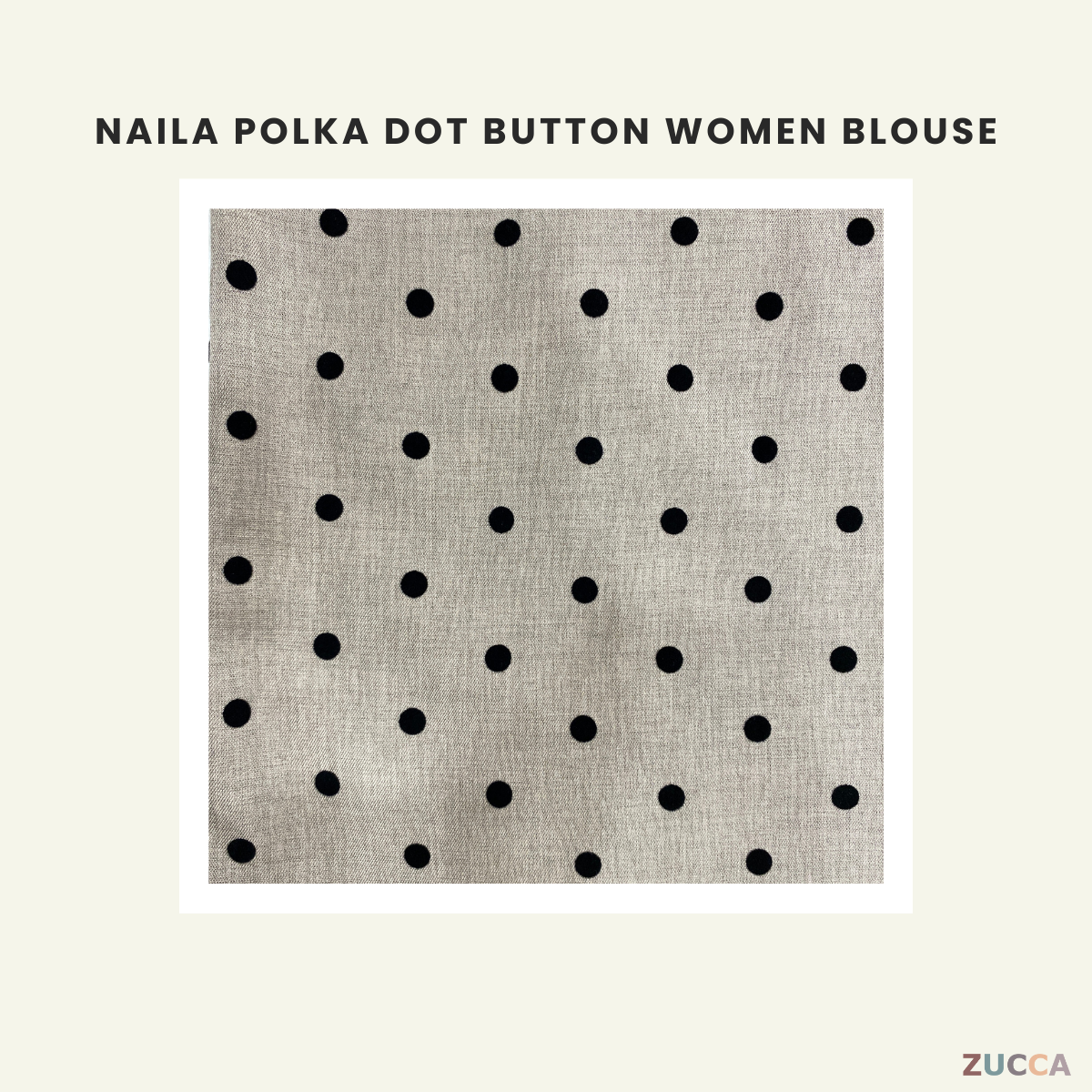 Naila Polka Dot Button Women Blouse - DM215