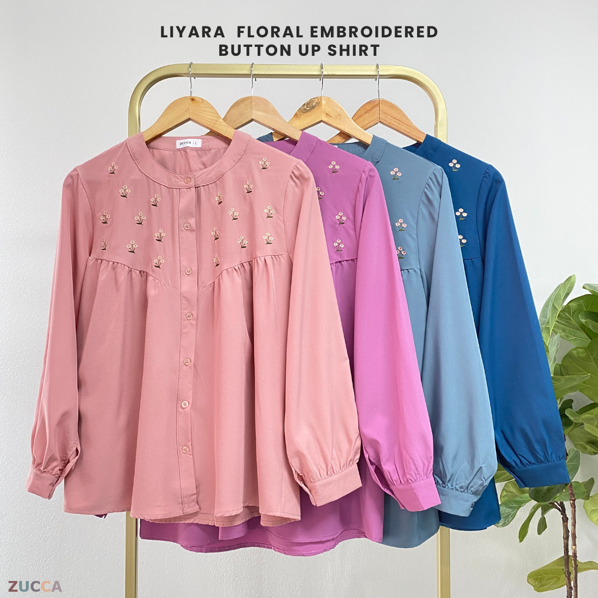 ZUCCA LIYARA BLOUSE SULAMAN BUNGA DOLLY – DM235