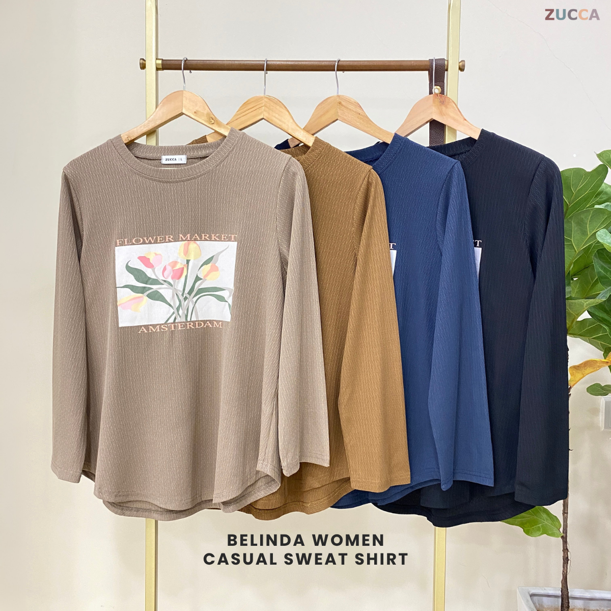 ZUCCA BELINDA WOMEN CASUAL SWEAT SHIRT - DM246