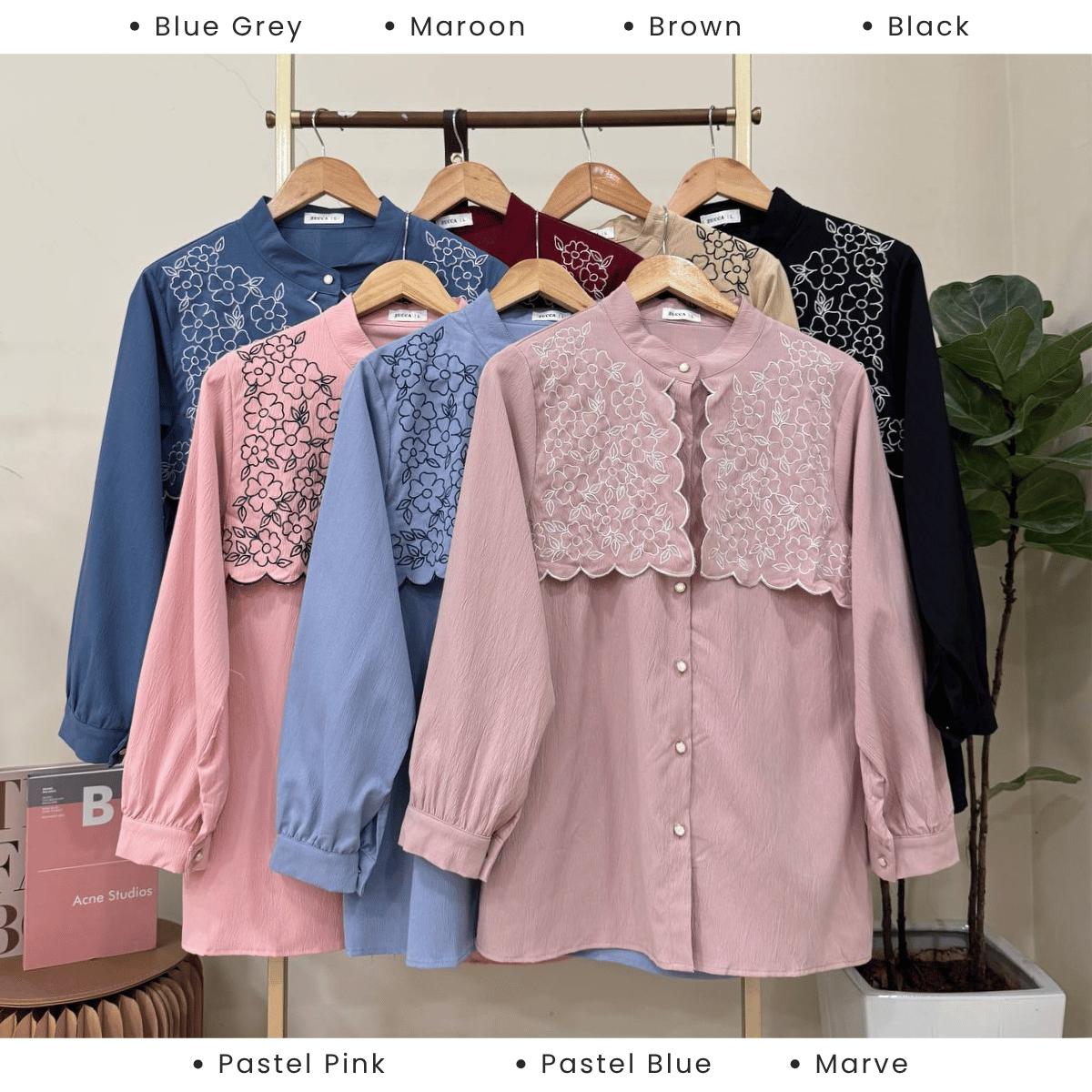 ZUCCA MAIZA CAPE CHEST BLOUSE DENGAN SULAMAN - DM252