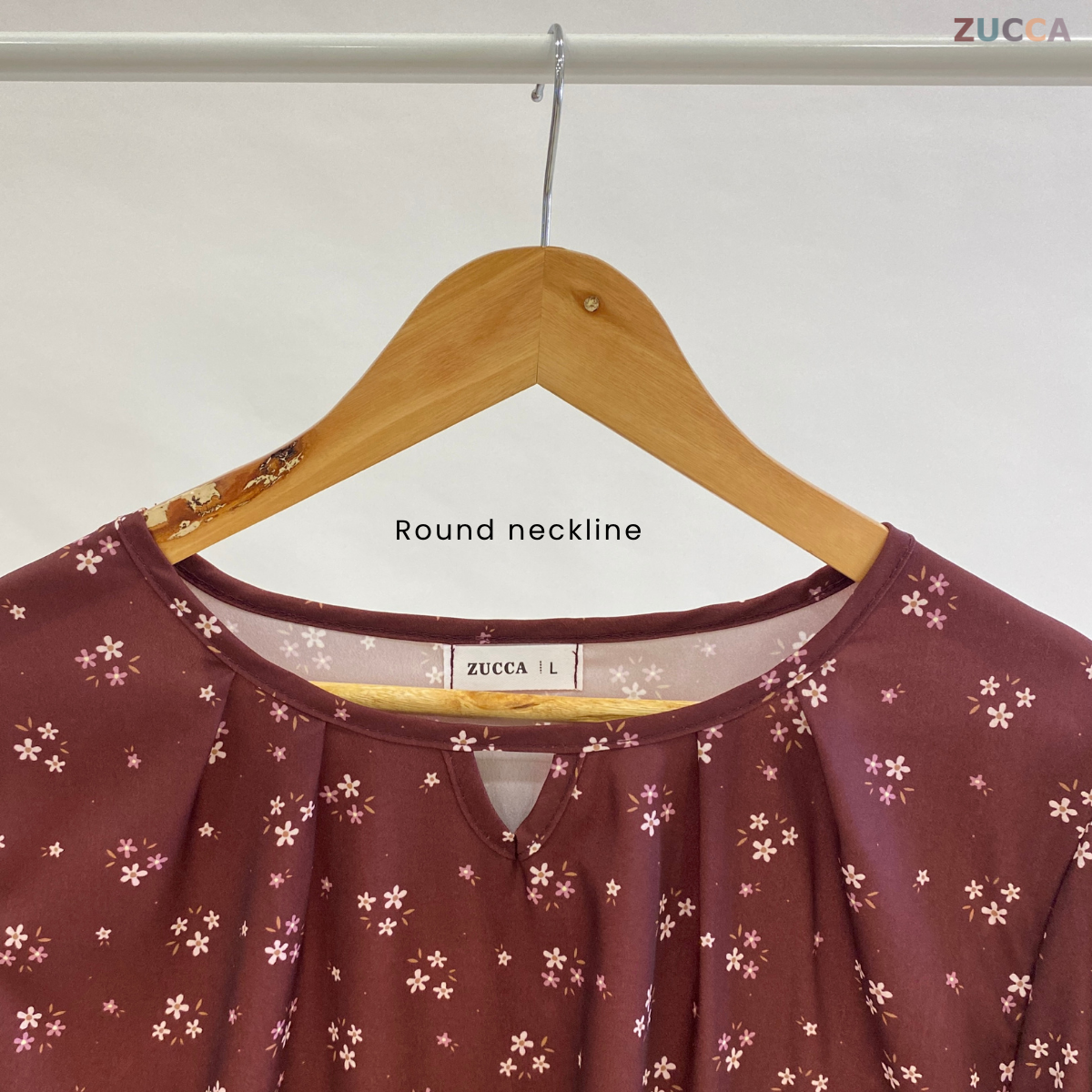 ZUCCA NAULA CHIFFON FLORAL WOMEN BLOUSE - DM256