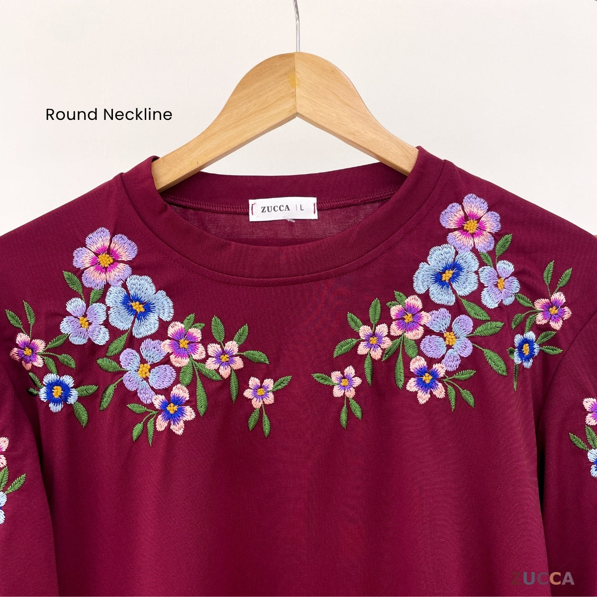 ZUCCA FIONA PULLOVER KASUAL EMBROIDERY-DM263