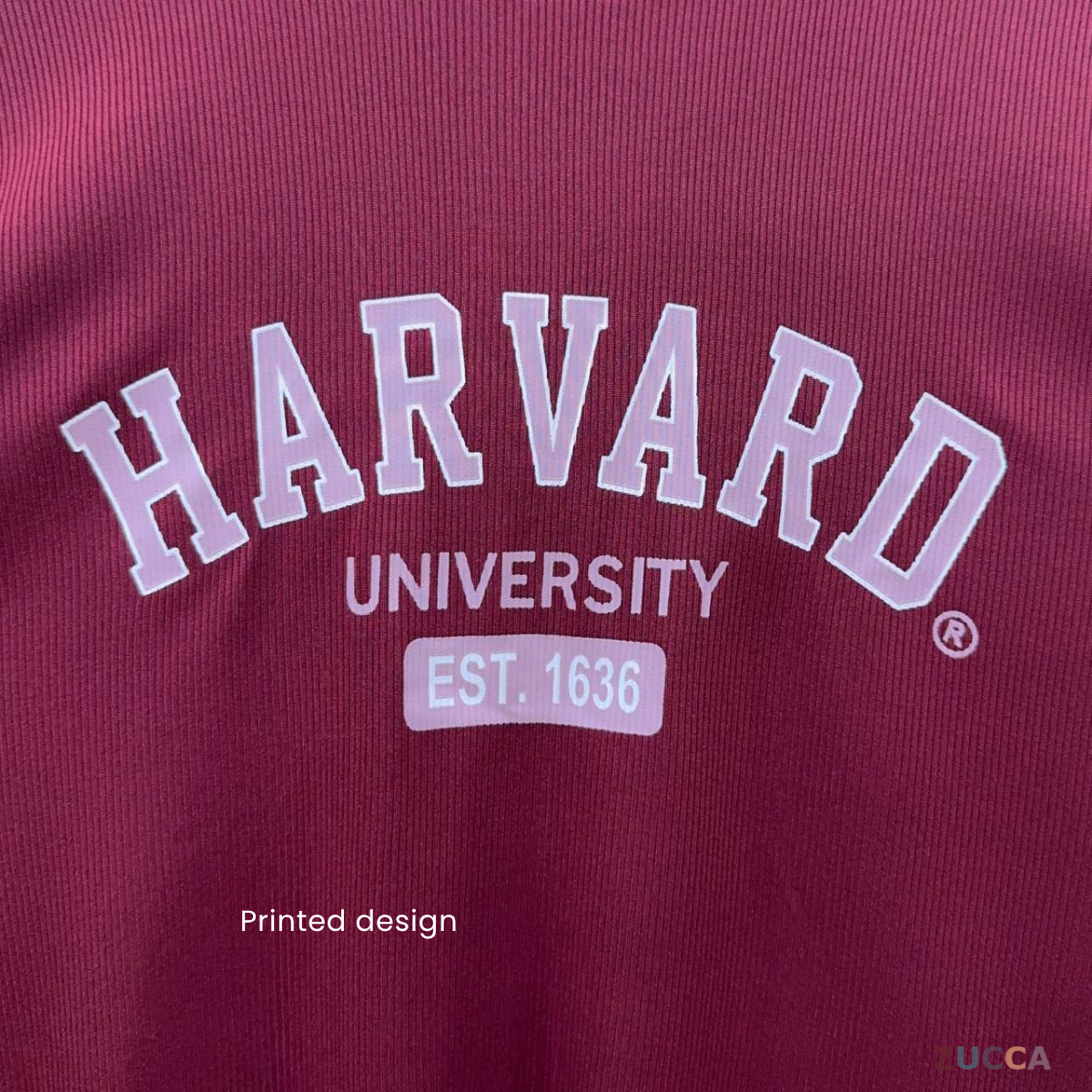 ZUCCA HELENA BAJU KASUAL WANITA - DM266 COTTON RIBBED SHIRT