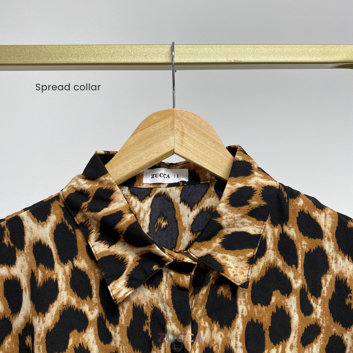 ZUCCA GEORGIA BLOUS WANITA KASUAL BERCORAK - DM270 BAJU LEOPARD