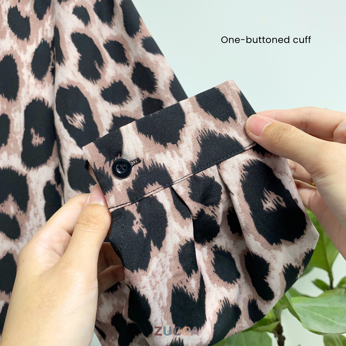 ZUCCA GEORGIA BLOUS WANITA KASUAL BERCORAK - DM270 BAJU LEOPARD