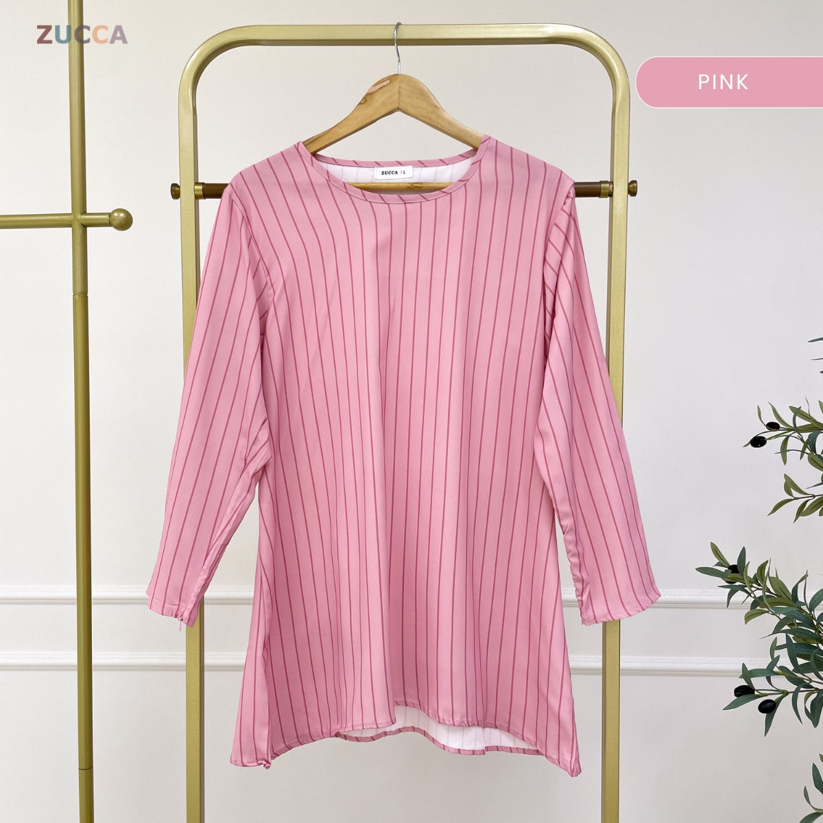 ZUCCA AQISHA WOMEN KASUAL BLOUSE BERJALUR LONG SLEEVE - DM278