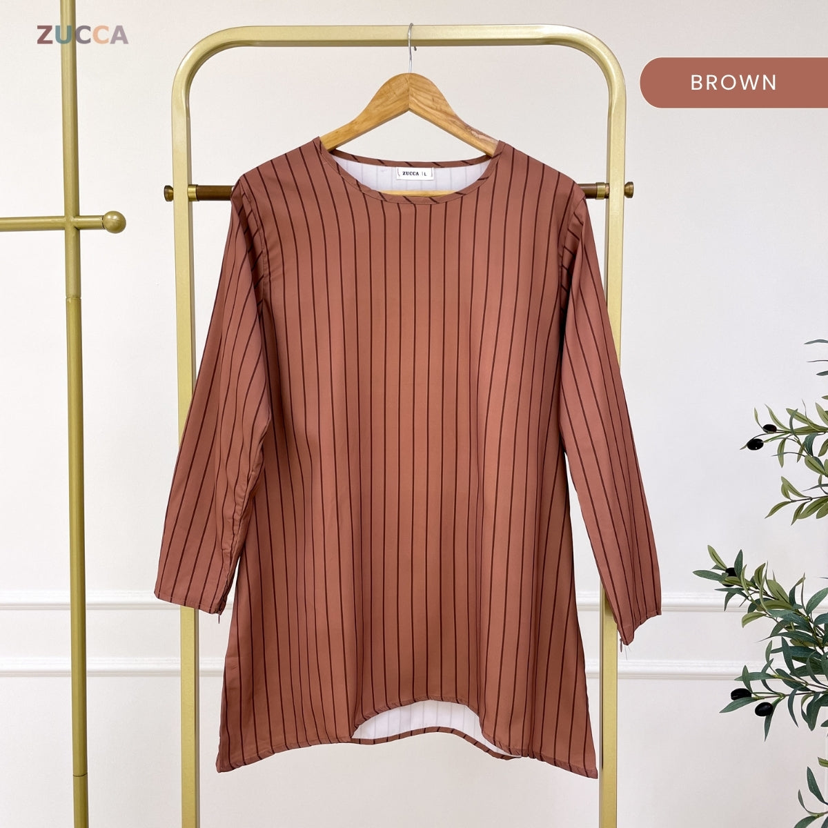 ZUCCA AQISHA WOMEN KASUAL BLOUSE BERJALUR LONG SLEEVE - DM278