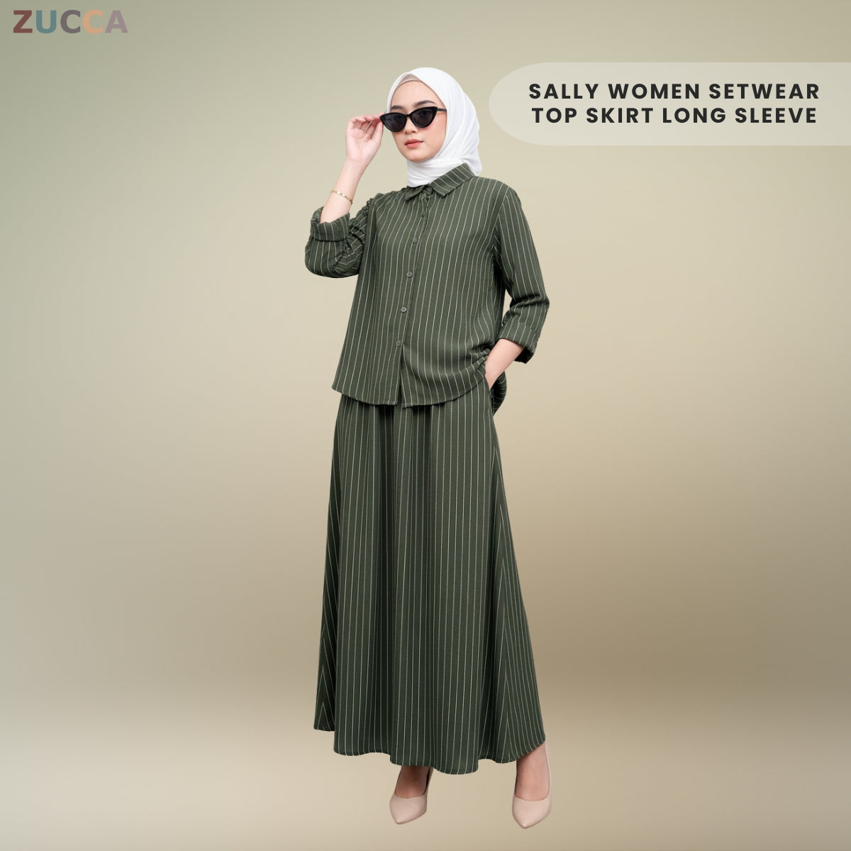 ZUCCA SALLY WOMEN SETWEAR TOP SKIRT LONG SLEEVE - DM280