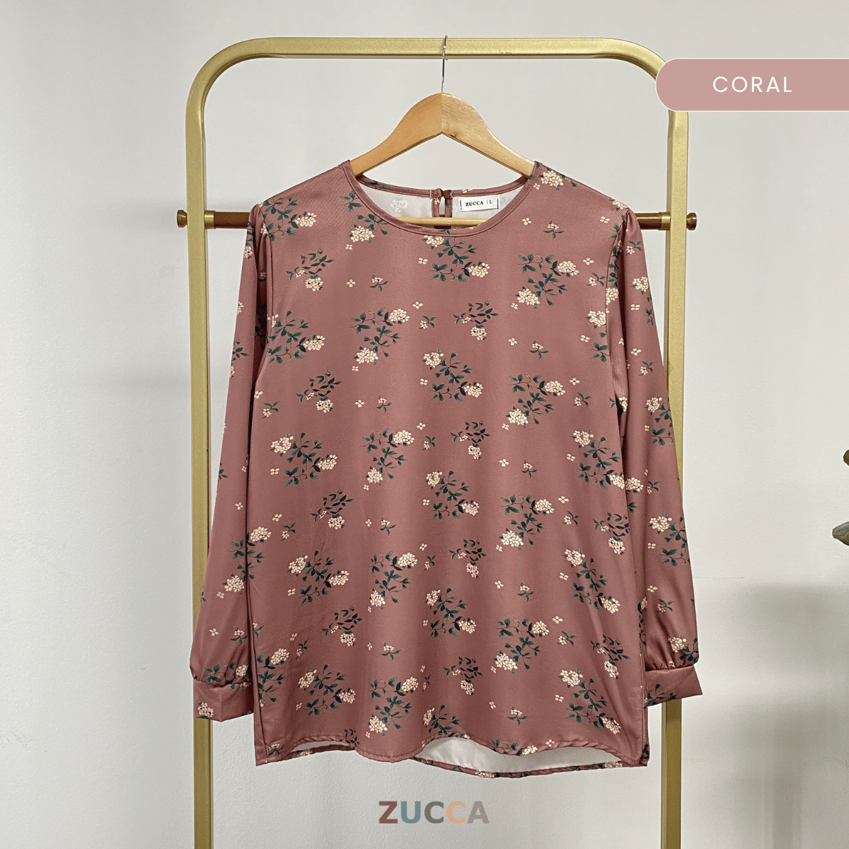 ZUCCA ARISHA BLOUSE PASTEL BLOOM - DM285