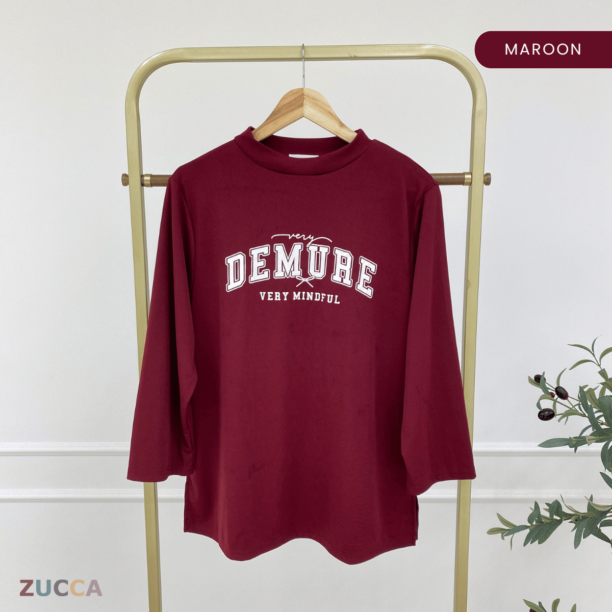 ZUCCA KIENA CASUAL PRINTED LONG SLEEVE TEE -DM287