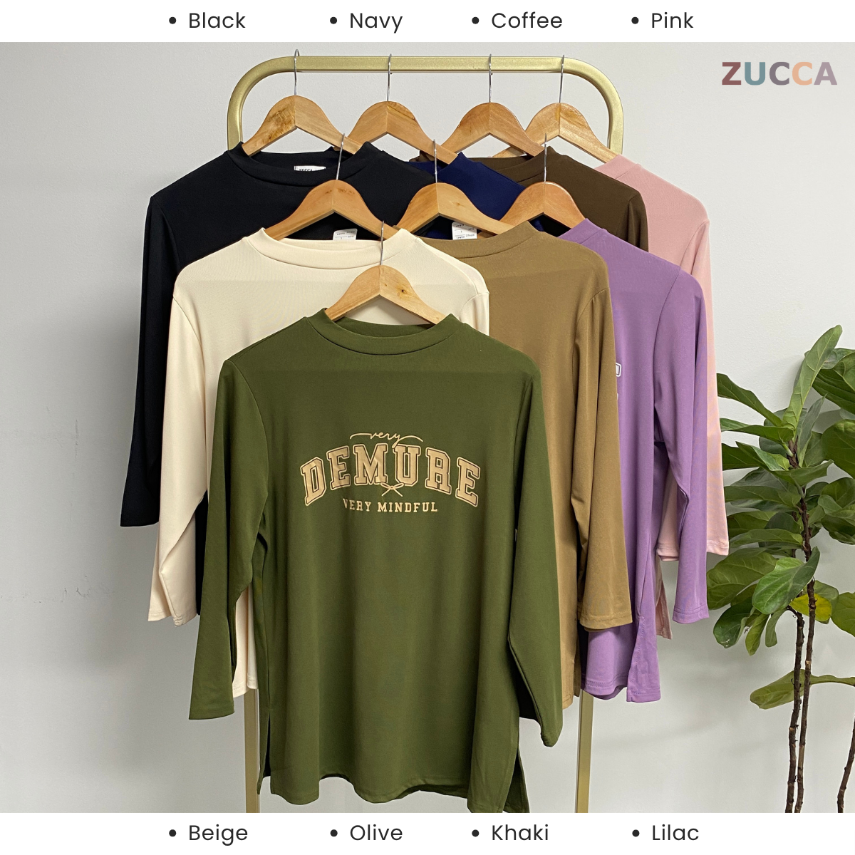 ZUCCA KIENA CASUAL PRINTED LONG SLEEVE TEE -DM287