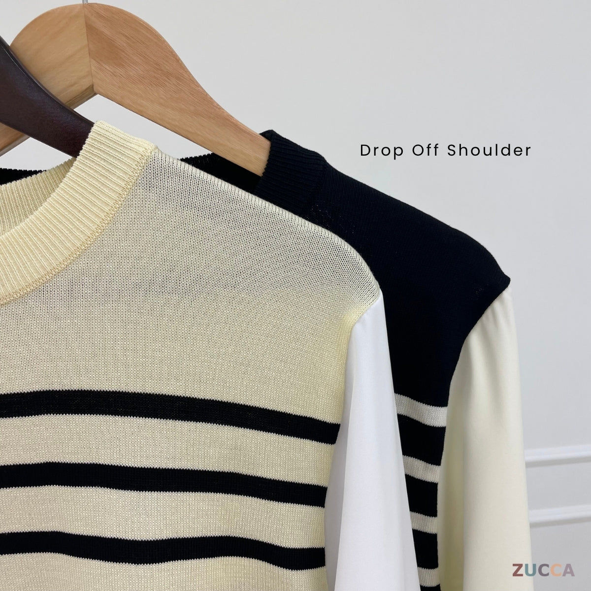 ZUCCA MELLY BERJALUR DWI-TONA KASUAL BLOUSE- DM288