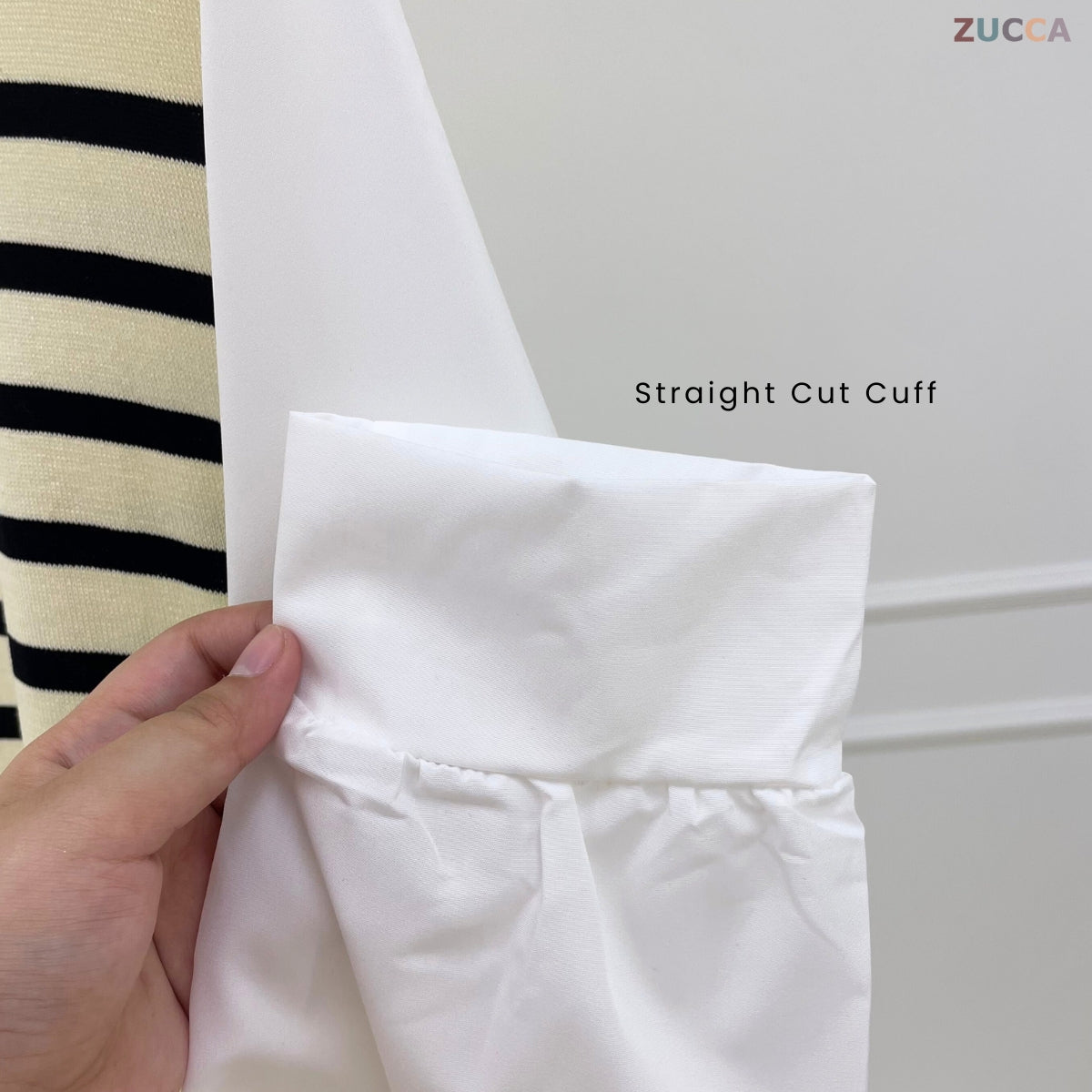 ZUCCA MELLY BERJALUR DWI-TONA KASUAL BLOUSE- DM288