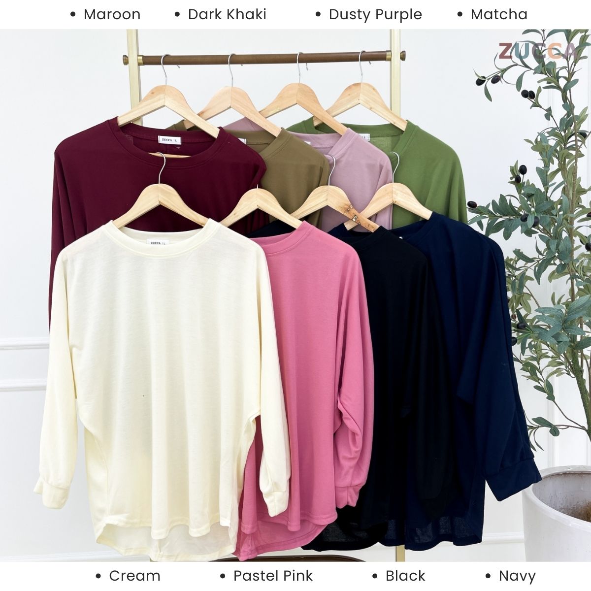 ZUCCA DEENA BATWING BLOUSE PEREMPUAN - DM290