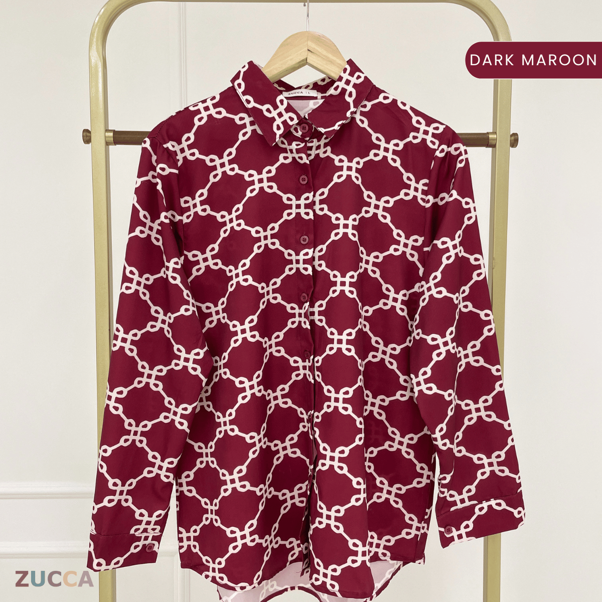 ZUCCA  MASITAH BLOUSE SOFT SATIN FLOWY CUT -DM298