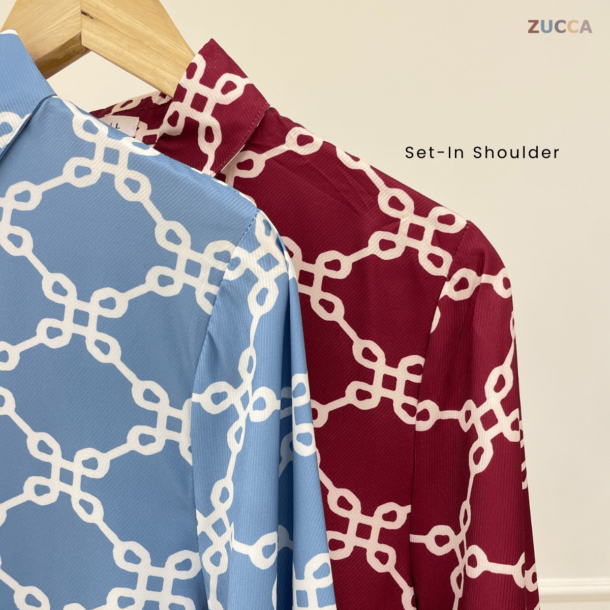 ZUCCA  MASITAH BLOUSE SOFT SATIN FLOWY CUT -DM298