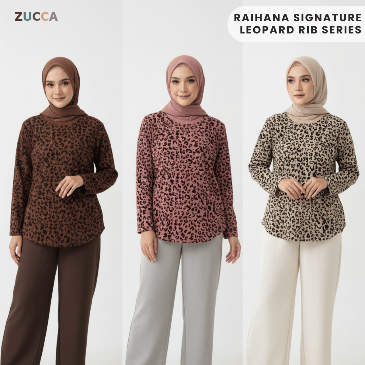 ZUCCA RAIHANA SIGNATURE LEOPARD RIB SERIES-DM304