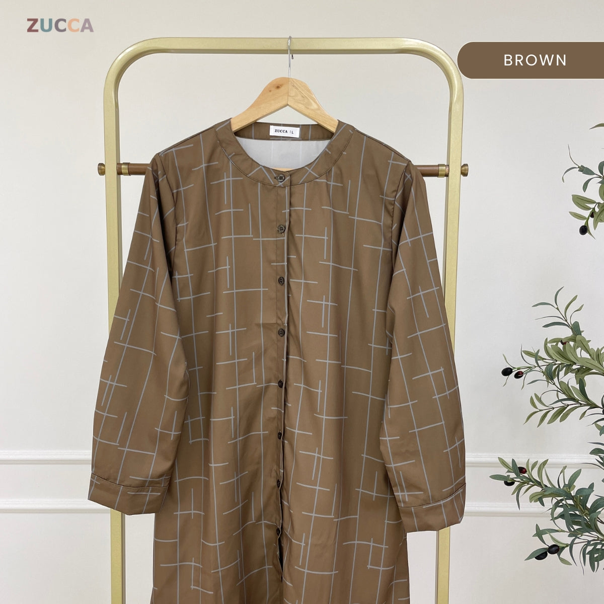 ZUCCA ELISA MUSLIMAH BLOUSE WOMEN LONG SLEEVE - DM307 BAJU PEREMPUAN