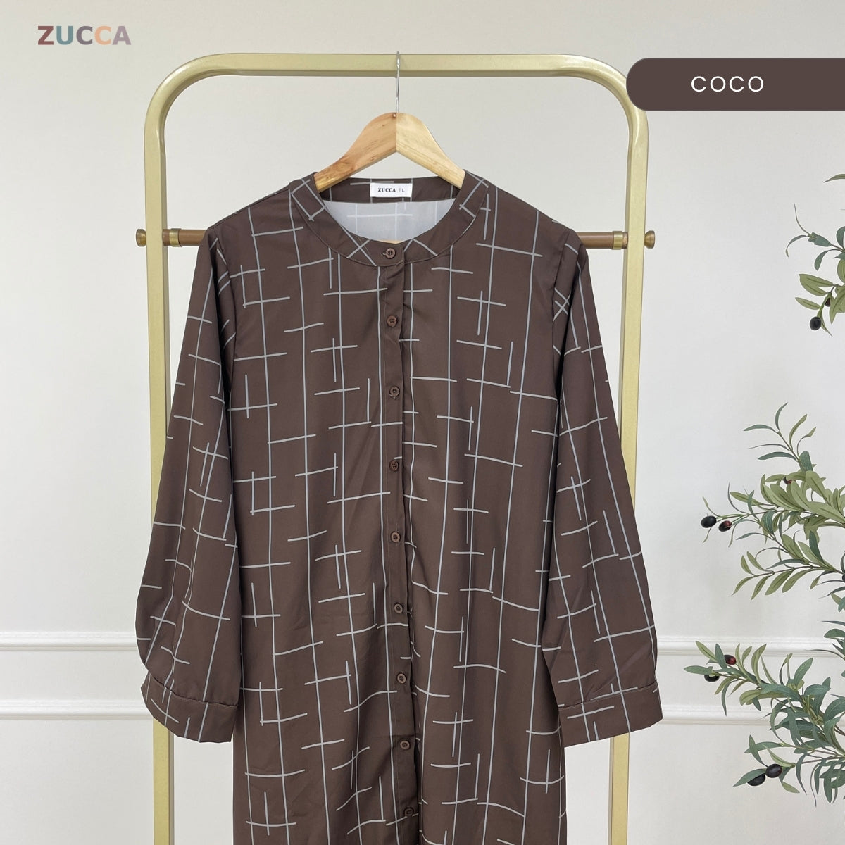 ZUCCA ELISA MUSLIMAH BLOUSE WOMEN LONG SLEEVE - DM307 BAJU PEREMPUAN