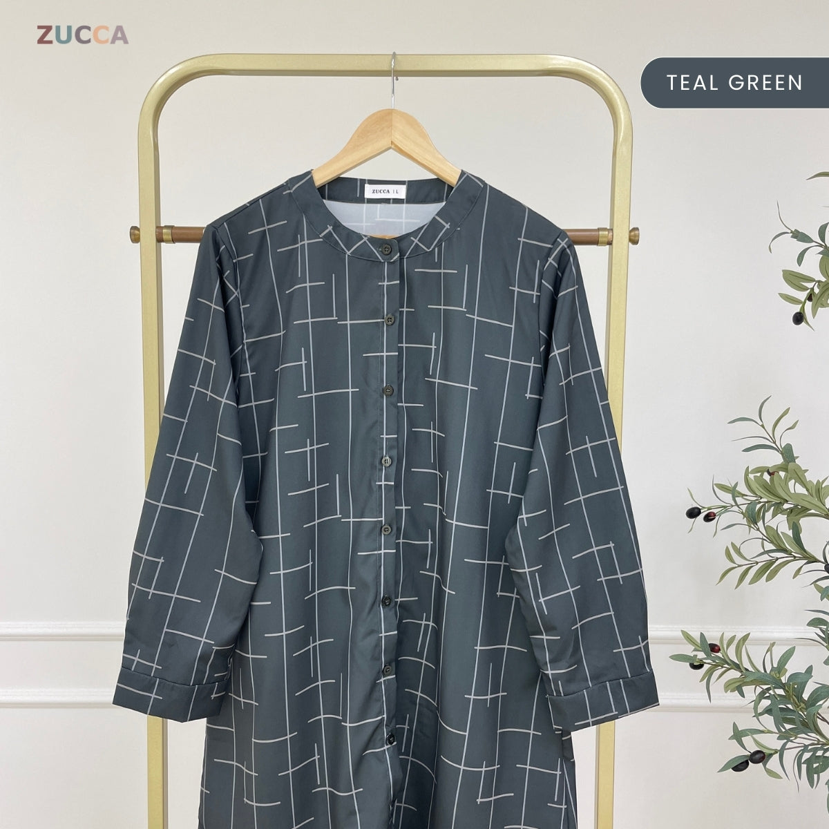 ZUCCA ELISA MUSLIMAH BLOUSE WOMEN LONG SLEEVE - DM307 BAJU PEREMPUAN