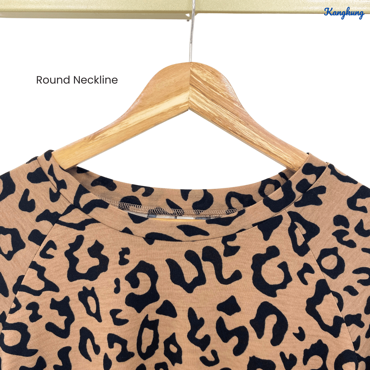 KANGKUNG ZAFIRA LEOPARD PRINT LONG TOP COMFORTABLE - C1001 (201)