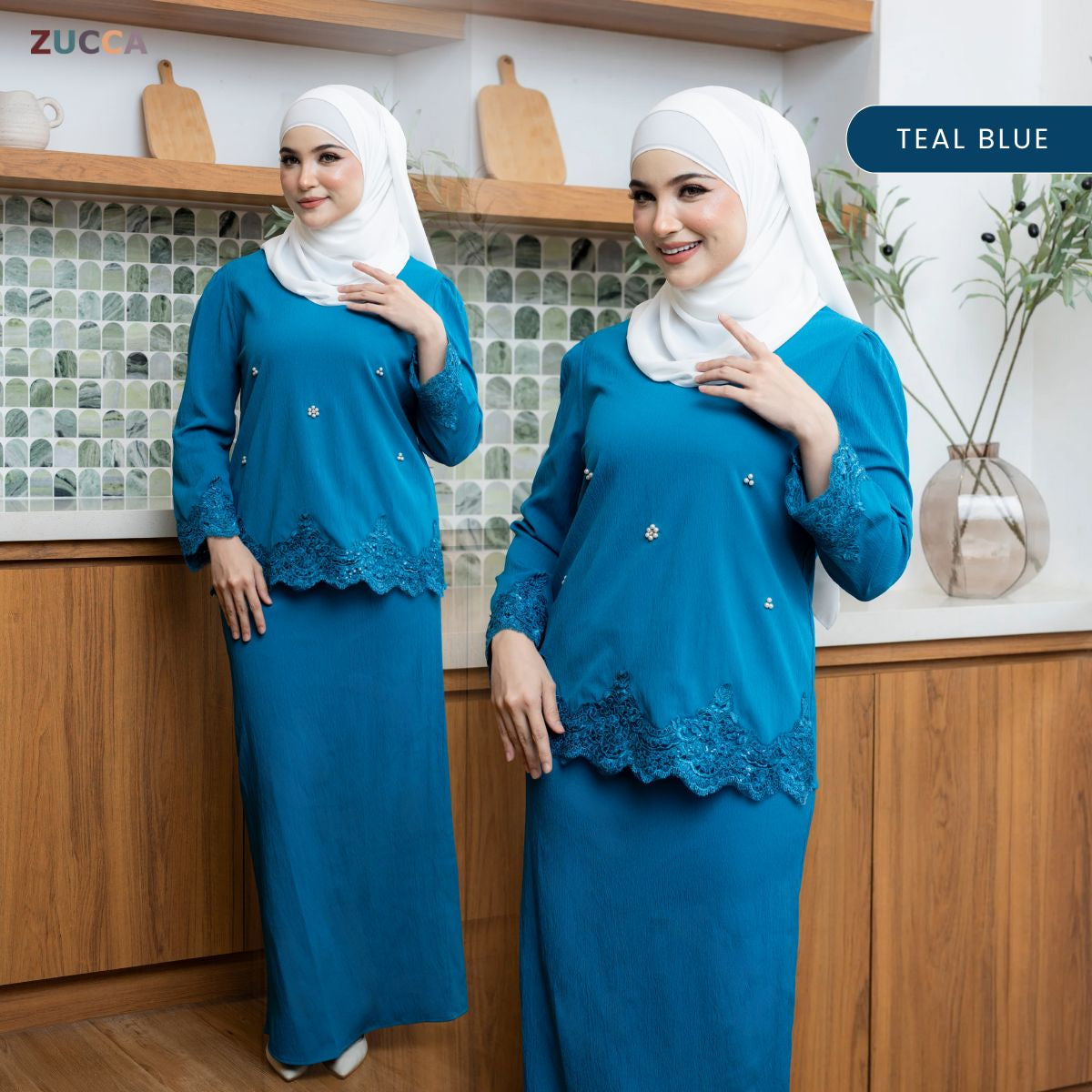 ZUCCA GINAH KURUNG KEDAH MODERN EMBROIDERED - DMRAYA003