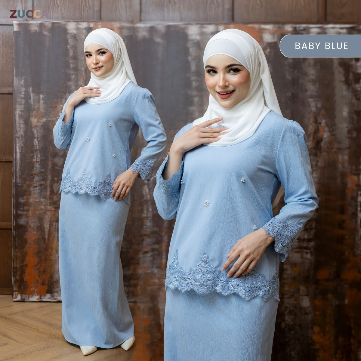 ZUCCA GINAH KURUNG KEDAH MODERN EMBROIDERED - DMRAYA003