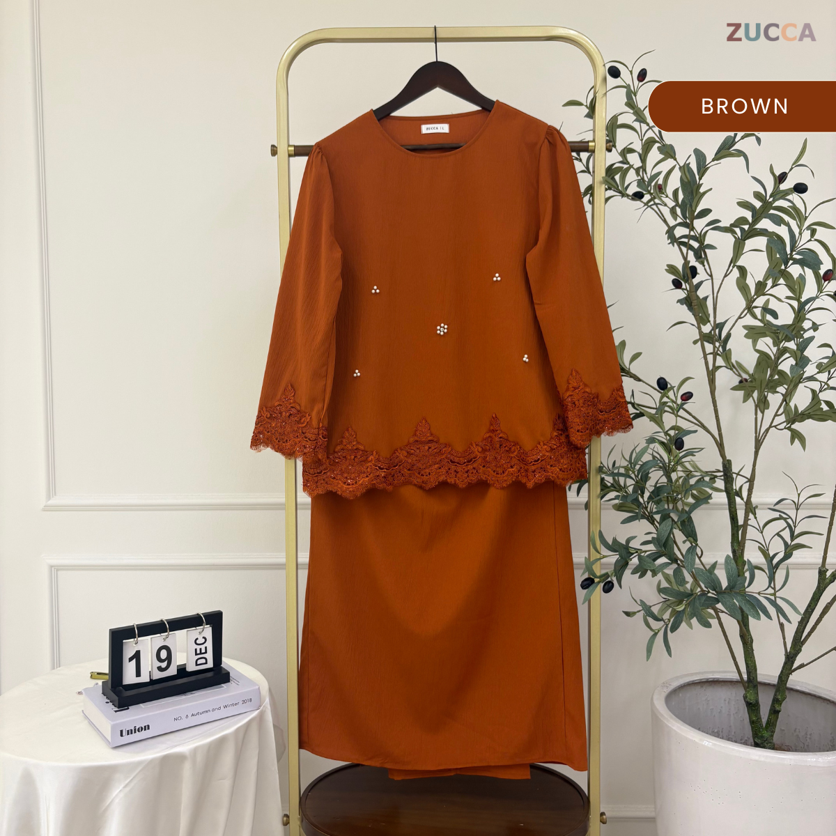 ZUCCA GINAH KURUNG KEDAH MODERN EMBROIDERED - DMRAYA003