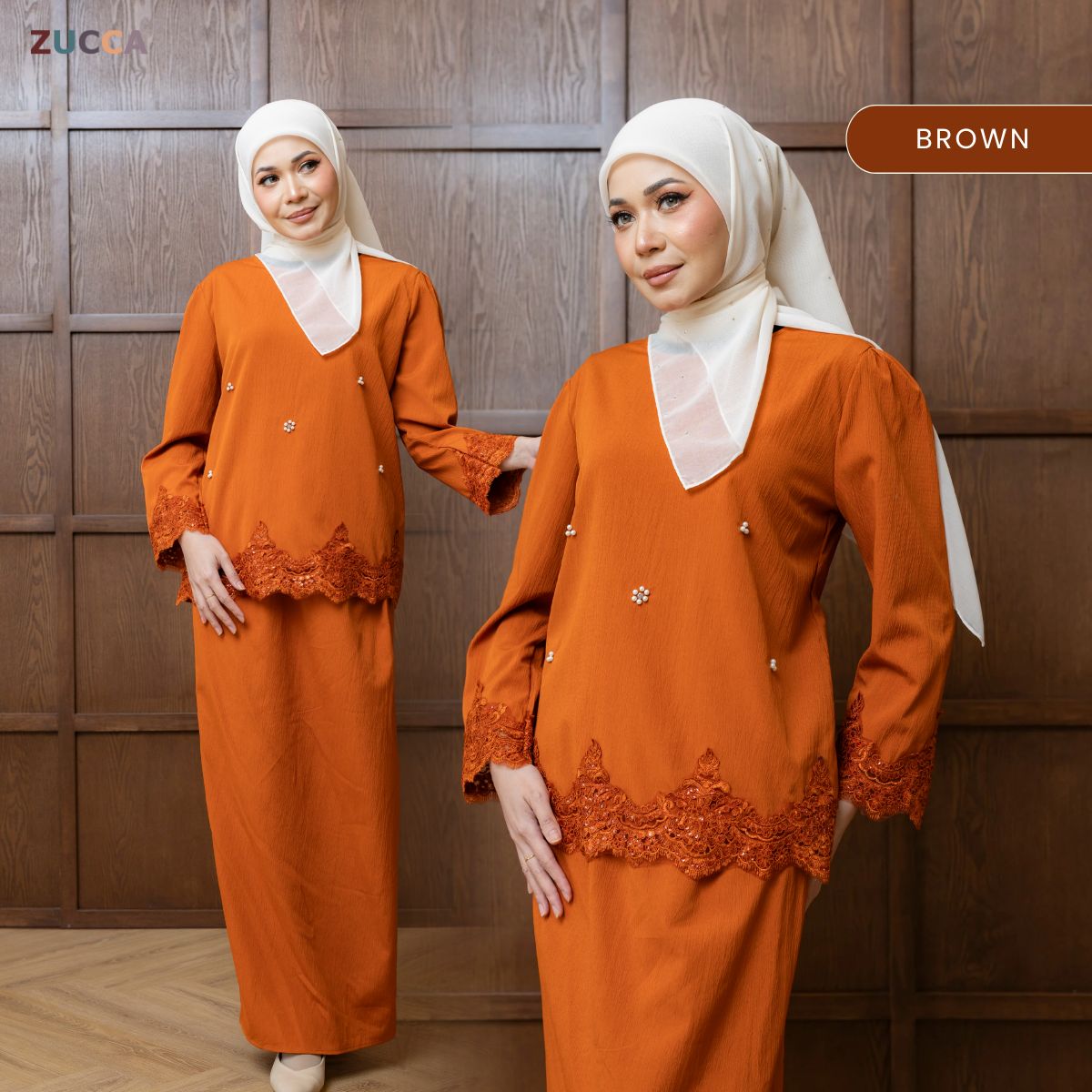 ZUCCA GINAH KURUNG KEDAH MODERN EMBROIDERED - DMRAYA003