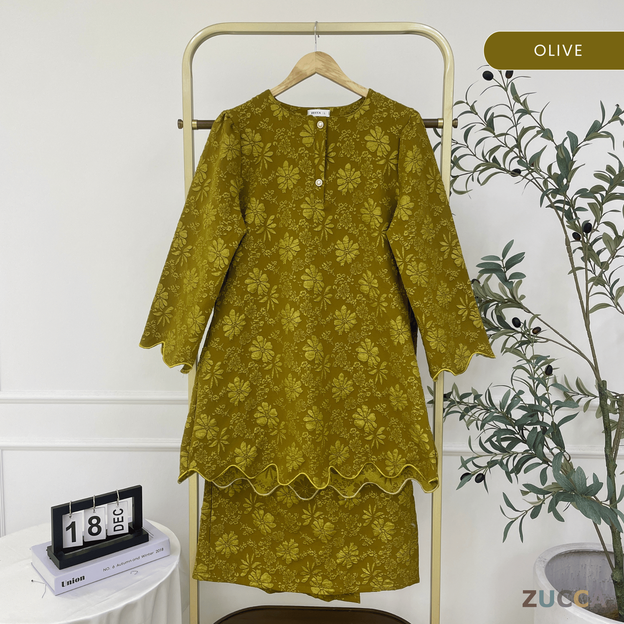 [JOM RAYA 2026] ZUCCA [MOM] NAZRINA FLORAL KURUNG MODERN IBU  - DMRAYA006