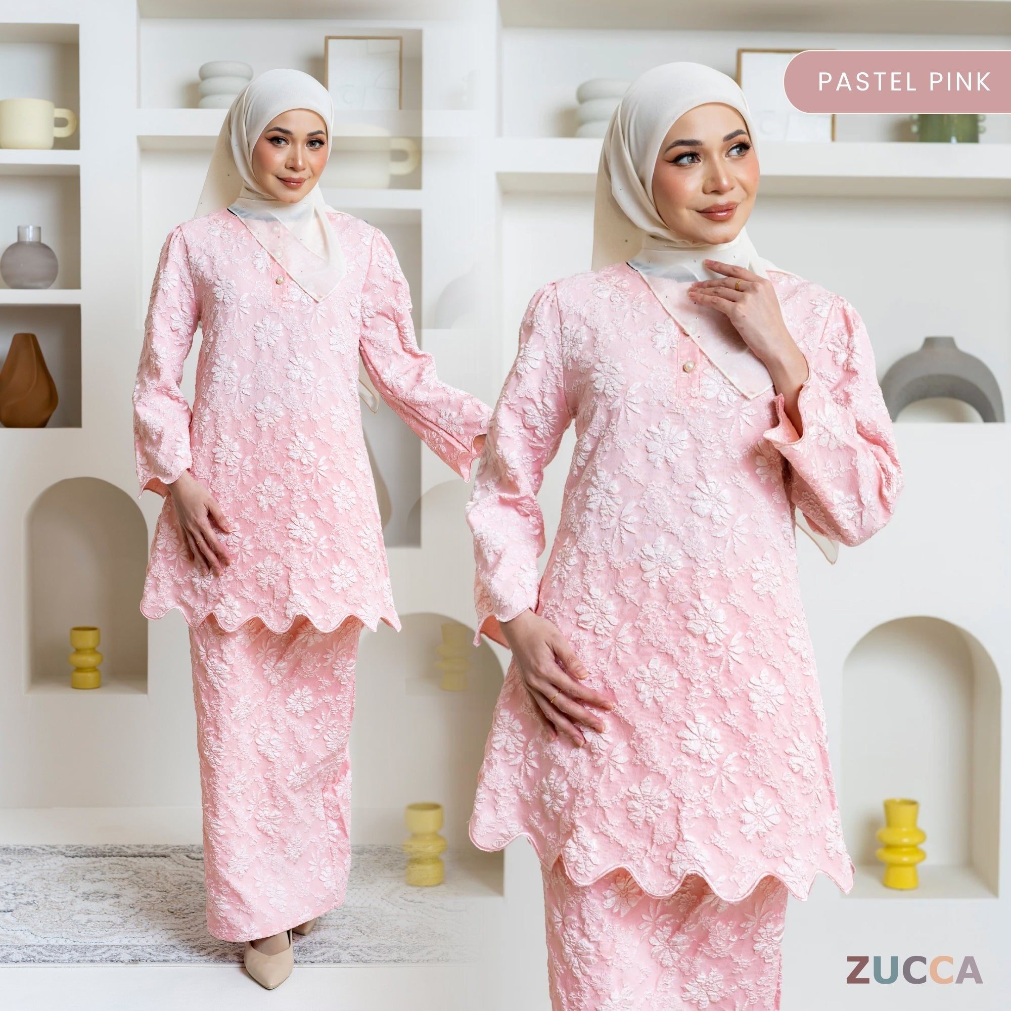 [JOM RAYA 2026] ZUCCA [MOM] NAZRINA FLORAL KURUNG MODERN IBU  - DMRAYA006