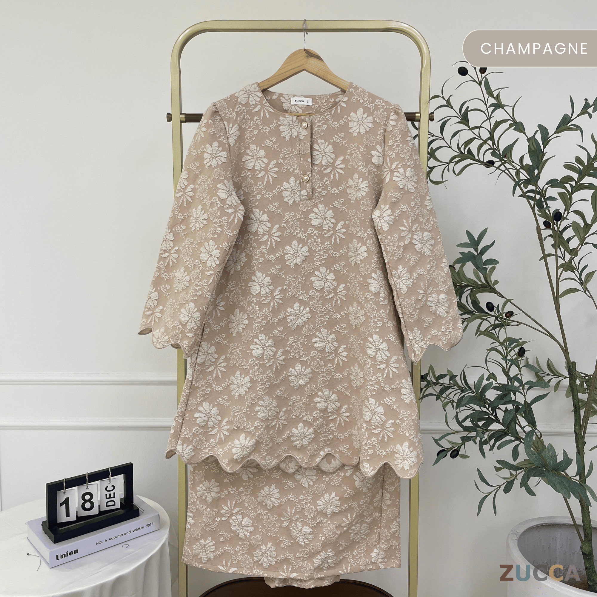 [JOM RAYA 2026] ZUCCA [MOM] NAZRINA FLORAL KURUNG MODERN IBU  - DMRAYA006