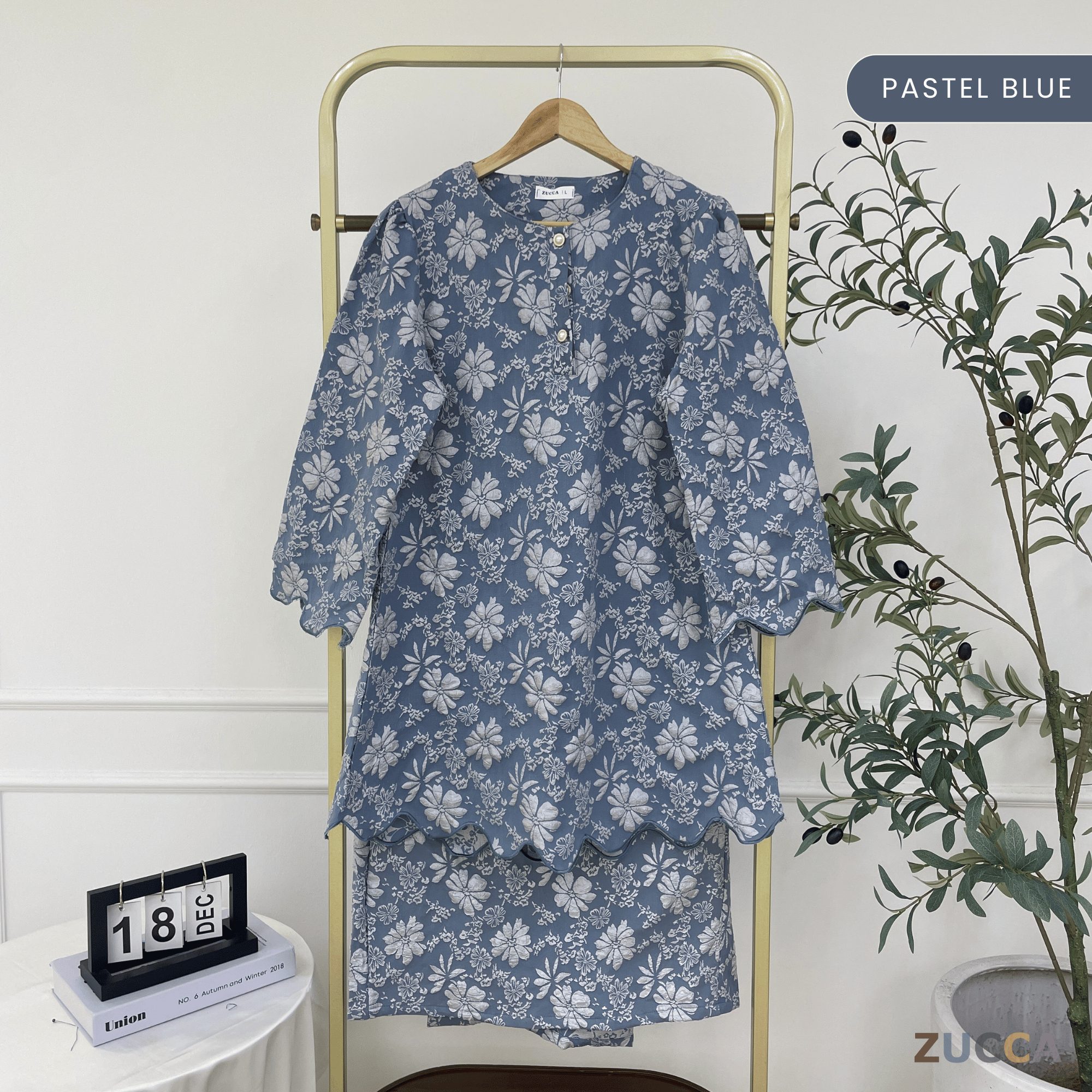 [JOM RAYA 2026] ZUCCA [MOM] NAZRINA FLORAL KURUNG MODERN IBU  - DMRAYA006