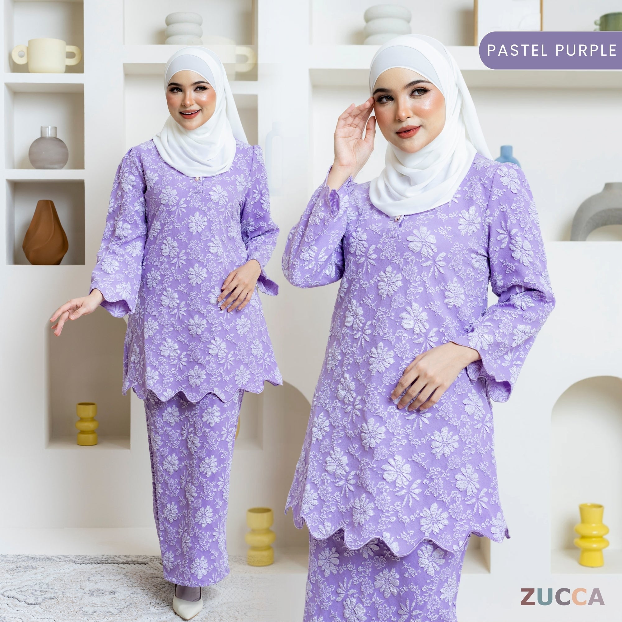 [JOM RAYA 2026] ZUCCA [MOM] NAZRINA FLORAL KURUNG MODERN IBU  - DMRAYA006