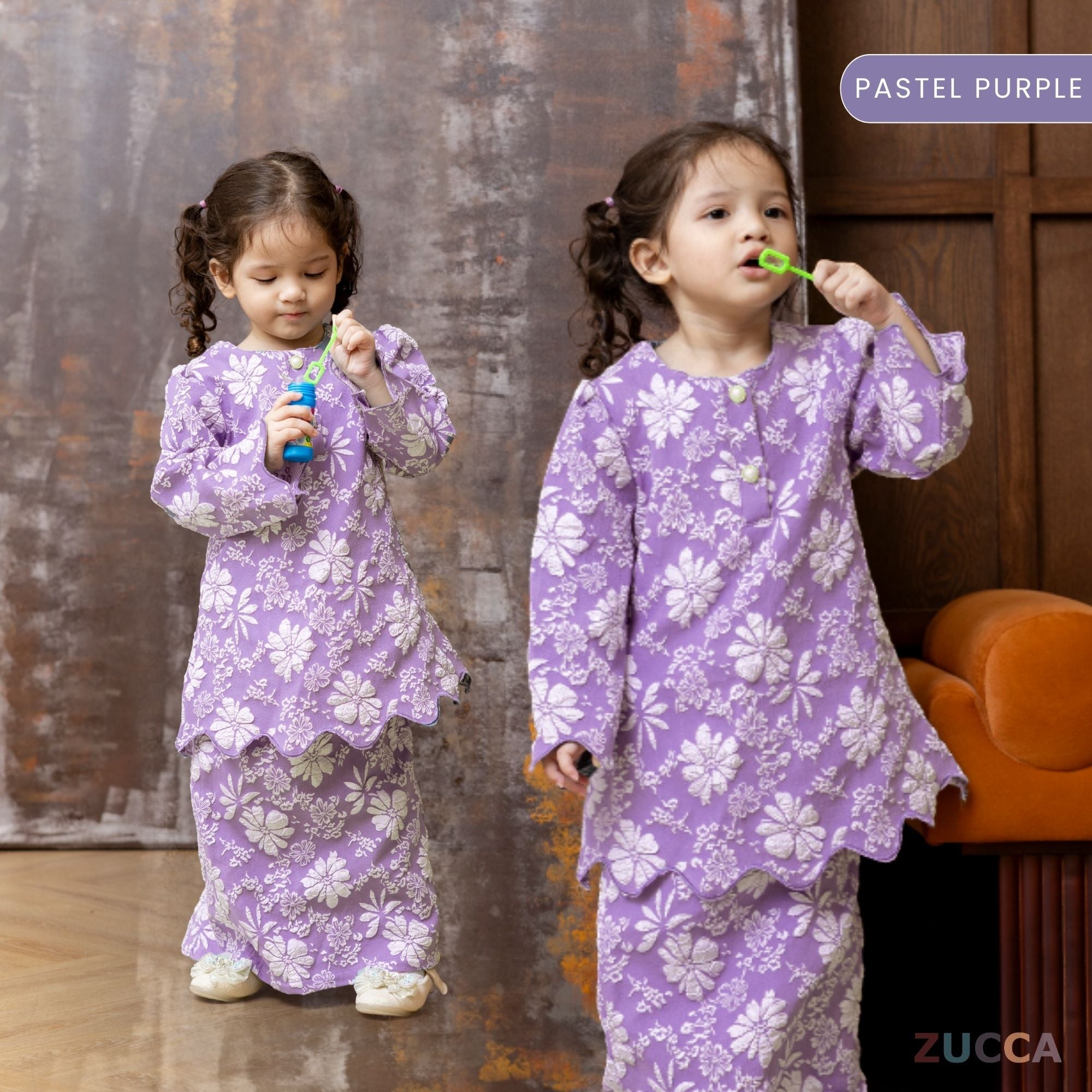 [JOM RAYA 2026] ZUCCA [KIDS] NAZRINA FLORAL KURUNG MODERN ANAK- DMRAYA006A