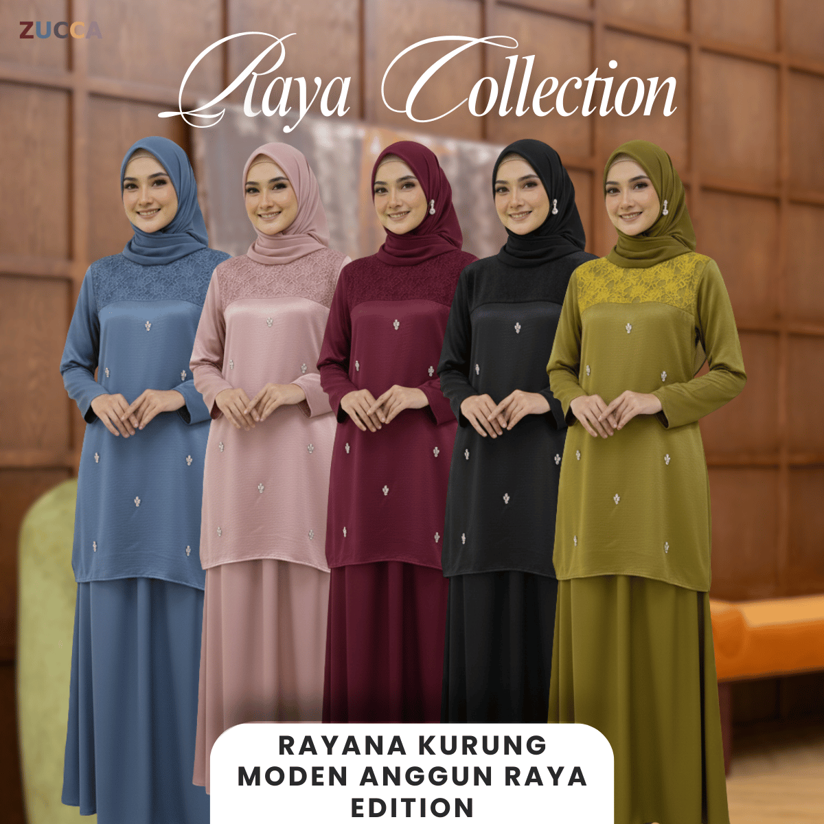 [JOM RAYA 2026] ZUCCA RAYANA KURUNG MODEN ANGGUN RAYA EDITION - DMRAYA008