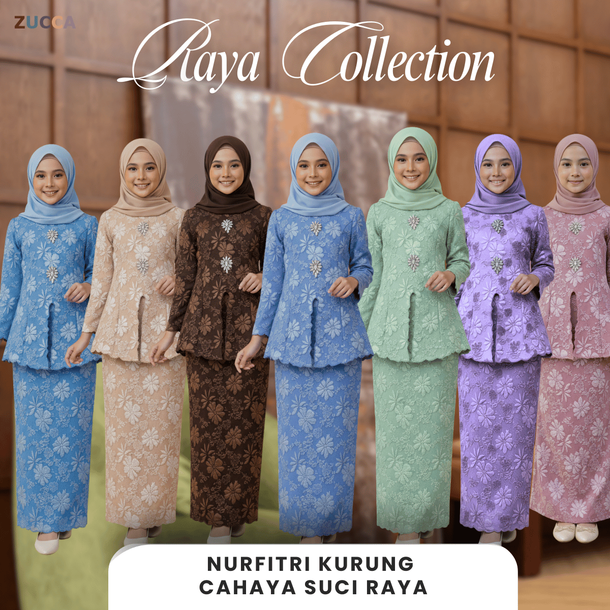 [JOM RAYA 2026] ZUCCA [KIDS] NURFITRI KURUNG CAHAYA SUCI RAYA EDITION - DMRAYA009A