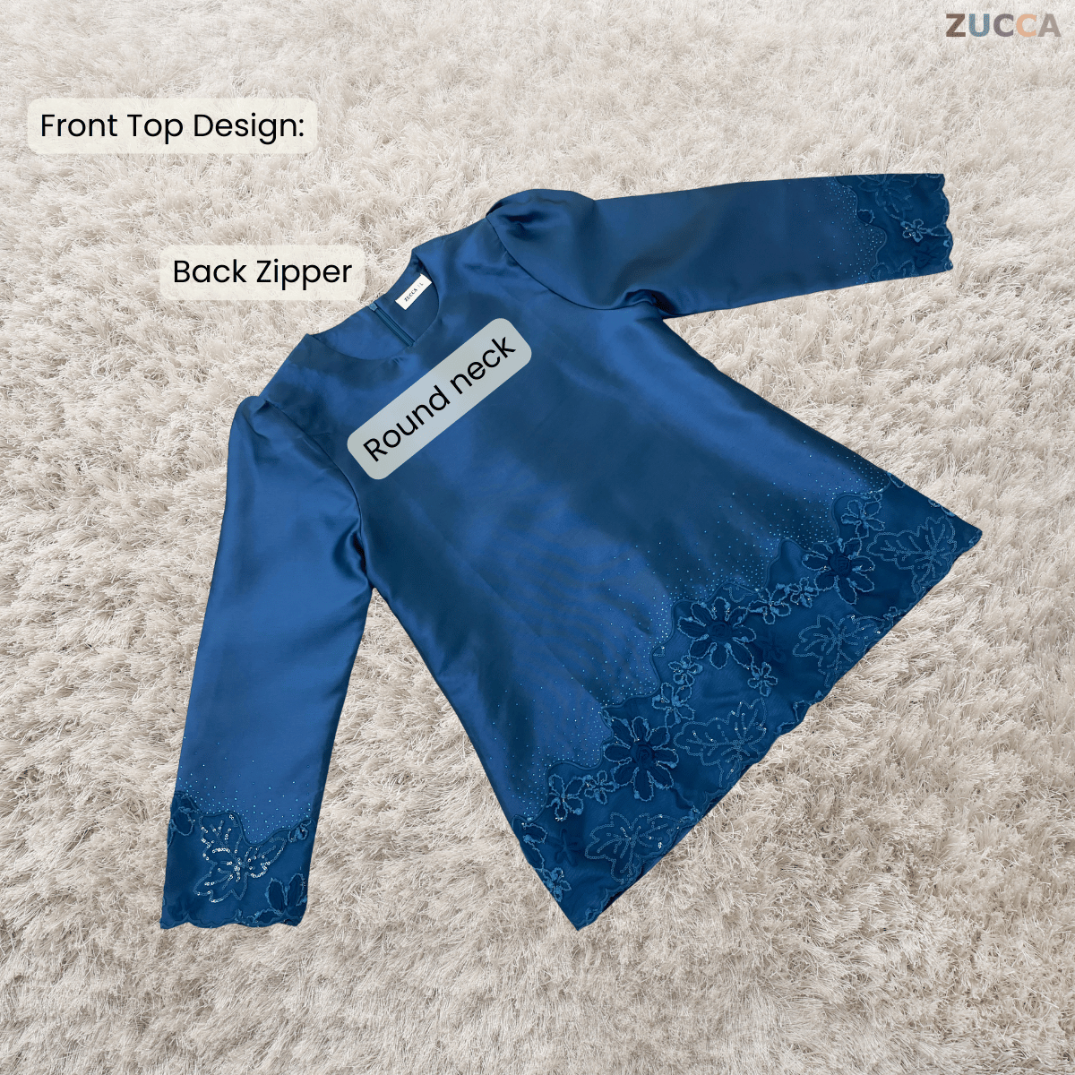 [JOM RAYA 2026] ZUCCA RAYHANA CLASSIC LUXE MODEST RAYA KURUNG SET - DMRAYA010