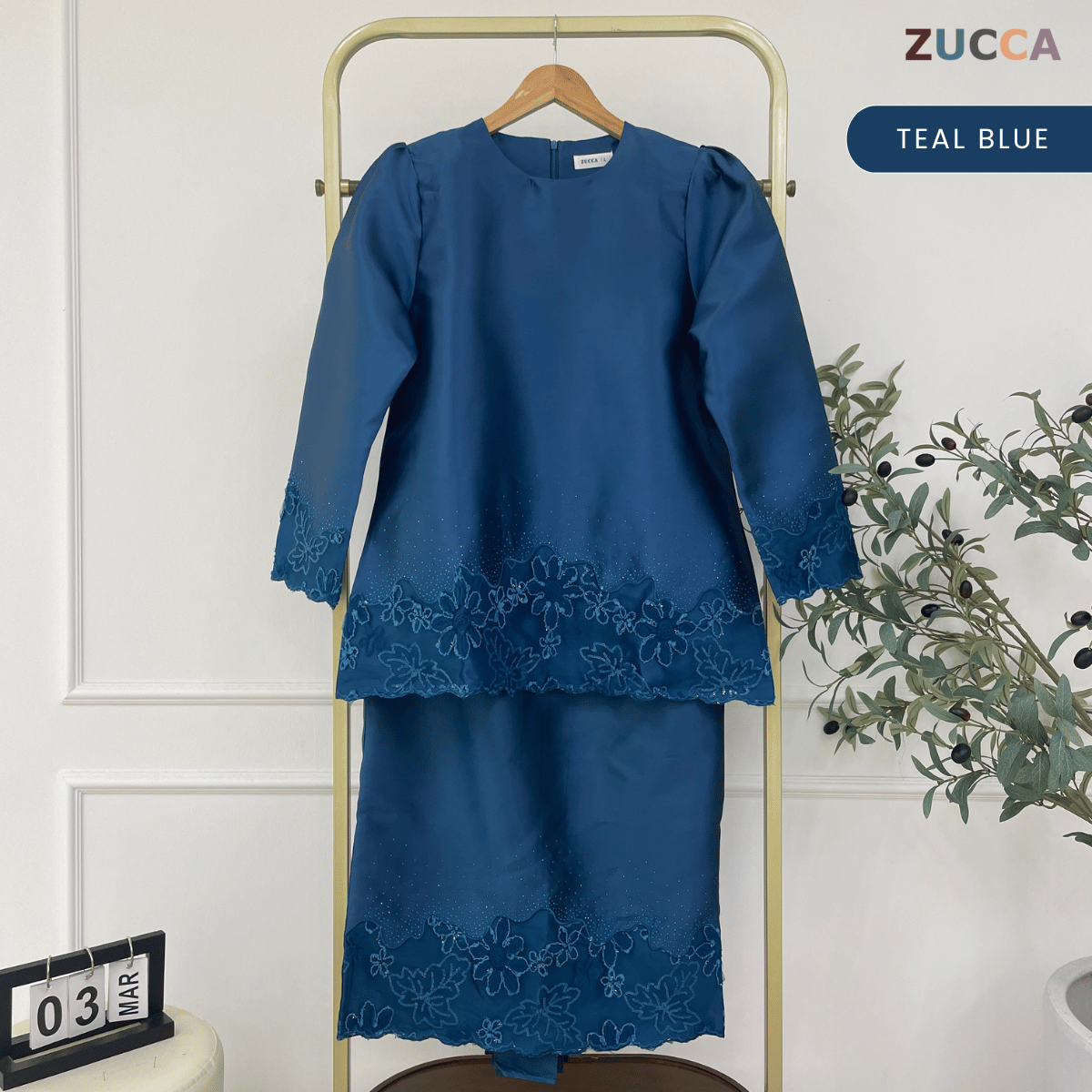 [JOM RAYA 2026] ZUCCA RAYHANA CLASSIC LUXE MODEST RAYA KURUNG SET - DMRAYA010