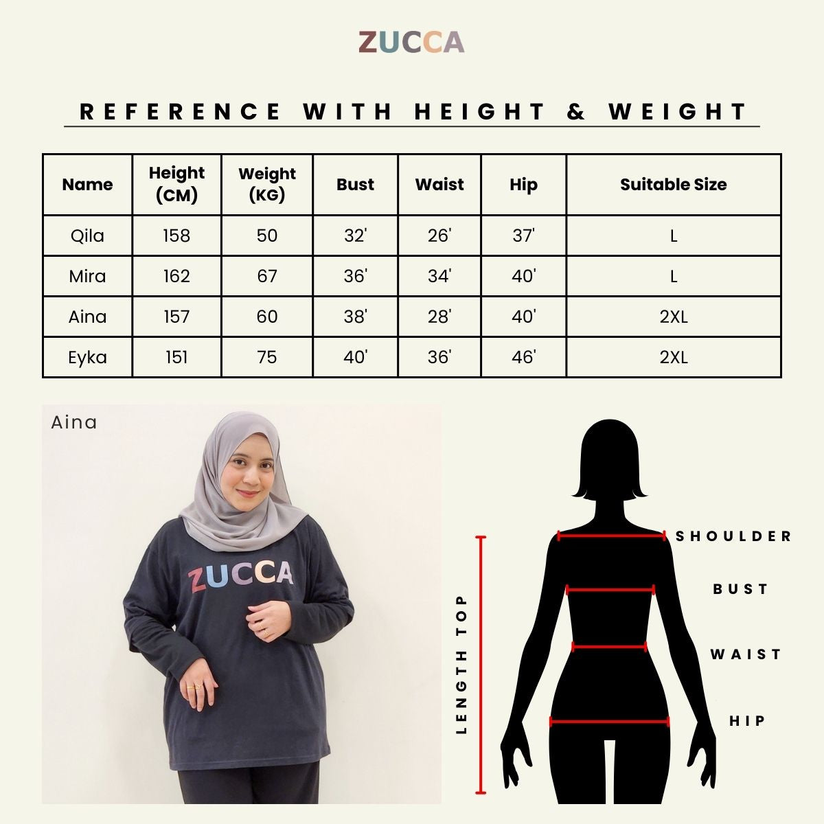 [JOM RAYA 2026] ZUCCA ZAREEFA CLASSIC LUXE MODEST RAYA KURUNG SET - DMRAYA011