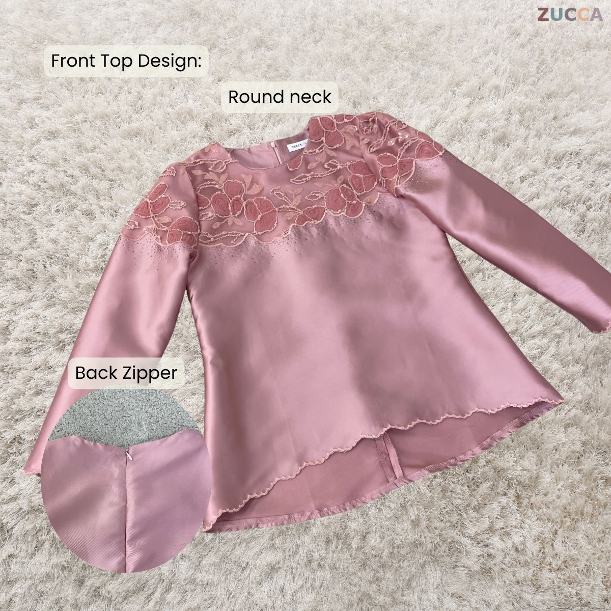 [JOM RAYA 2026] ZUCCA ZAREEFA CLASSIC LUXE MODEST RAYA KURUNG SET - DMRAYA011