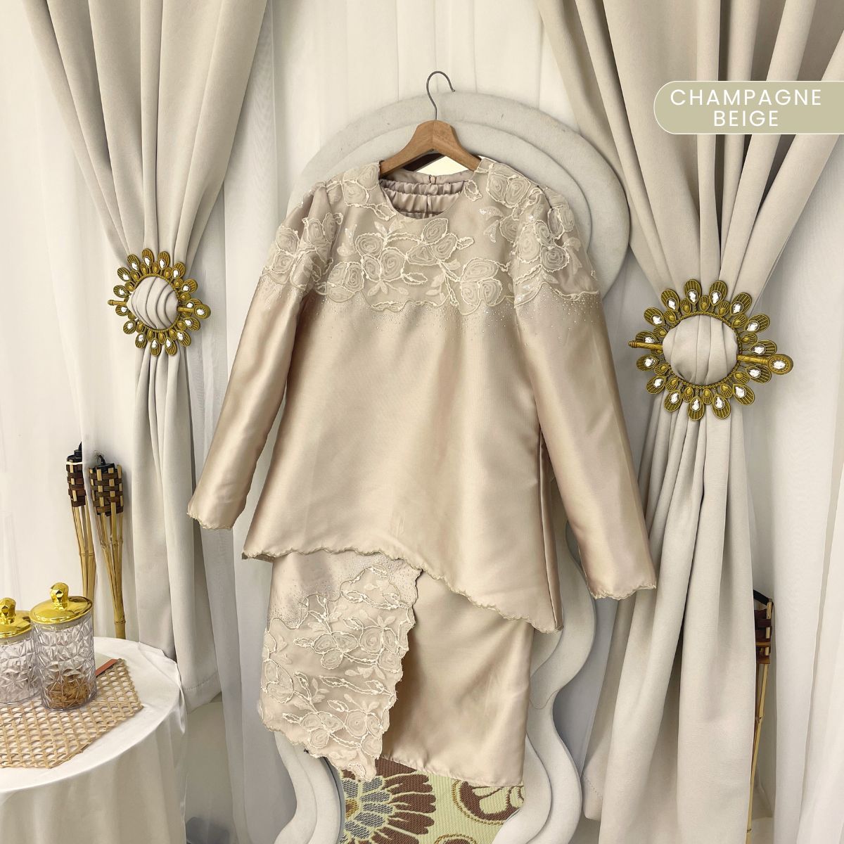 [JOM RAYA 2026] ZUCCA ZAREEFA CLASSIC LUXE MODEST RAYA KURUNG SET - DMRAYA011