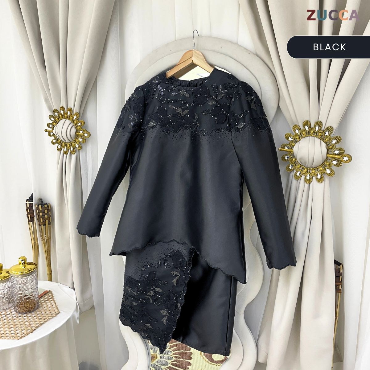 [JOM RAYA 2026] ZUCCA ZAREEFA CLASSIC LUXE MODEST RAYA KURUNG SET - DMRAYA011