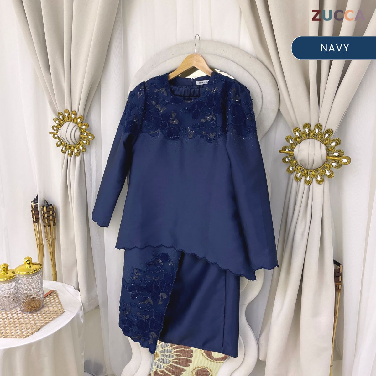 [JOM RAYA 2026] ZUCCA ZAREEFA CLASSIC LUXE MODEST RAYA KURUNG SET - DMRAYA011